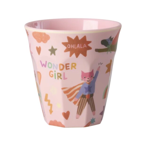rice Mittelgroßer Kinderbecher - Pink - Hero Print 250ml