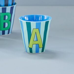 rice Mittelgroßer Buchstabenbecher - Blau - A -...