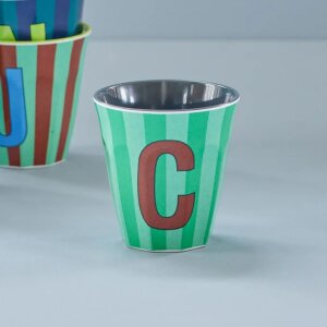 rice Mittelgroßer Buchstabenbecher - Grün- C -...