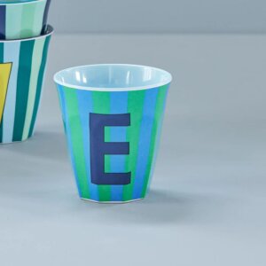rice Mittelgroßer Buchstabenbecher - Blau - E -...