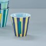 rice Mittelgroßer Buchstabenbecher - Mehrfarbig - I - Stripes 250ml