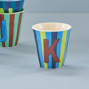 rice Mittelgroßer Buchstabenbecher - Blau - K -...