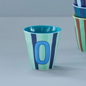 rice Mittelgroßer Buchstabenbecher - Blau - O -...