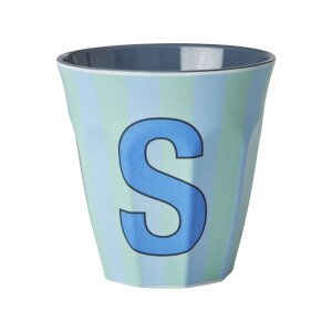 rice Mittelgroßer Buchstabenbecher - Blau - S -...