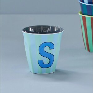 rice Mittelgroßer Buchstabenbecher - Blau - S -...