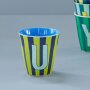 rice Mittelgroßer Buchstabenbecher - Grün - U - Stripes 250ml