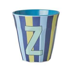 rice Mittelgroßer Buchstabenbecher - Blau - Z -...