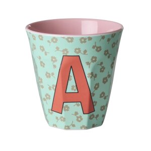 rice Mittelgroßer Buchstabenbecher - Mint - A -...