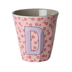 rice Mittelgroßer Buchstabenbecher - Pink - D -...