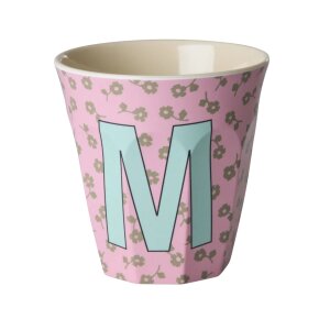 rice Mittelgroßer Buchstabenbecher - Pink - M -...