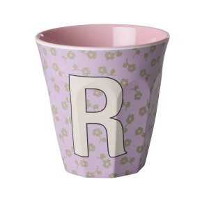 rice Mittelgroßer Buchstabenbecher - Helllila - R -...