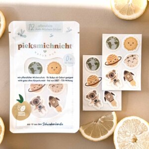 pieksmichnicht 12er Set Anti-Mücken-Stickern - Space...