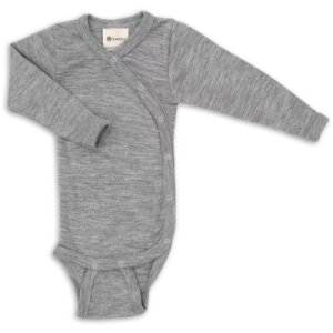 Engel Natur Wolle Seide Baby Wickelbody langarm, GOTS -...