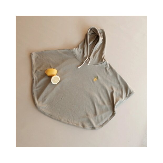 cosy roots Organic UV Poncho - Khaki - UPF50+