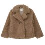 S.Oliver Outdoor-Teddyjacke im Loose Fit mit Reverskragen - clay