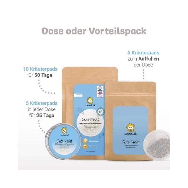 Löwenkind Gute-Nacht-Pad 5er Nachfüllpackung