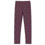 S.Oliver Thermofleece-Leggings im Slim Fit mit floralem All-over-Print - burgundy AOP