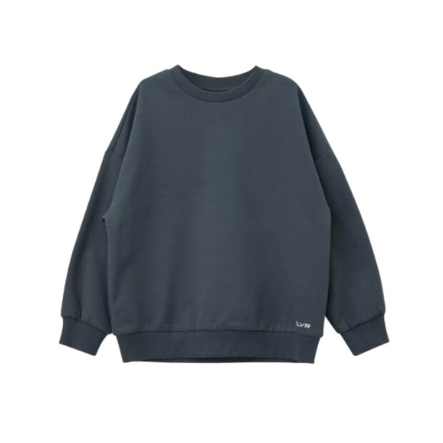 S.Oliver Unisex Oversized-Sweatshirt mit Label-Print - BLUE