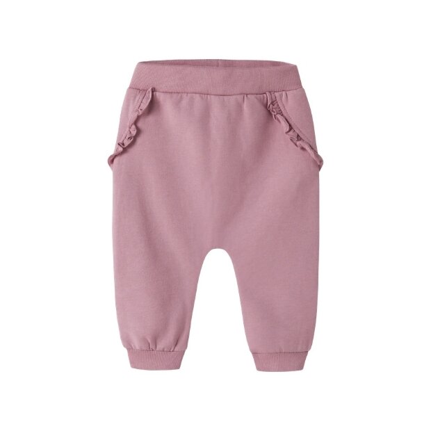 name it - Baby angeraute Stoffhose lilas rosa