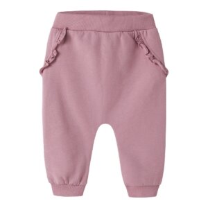 name it - Baby angeraute Stoffhose lilas rosa