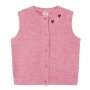 S.Oliver Strickweste im Loose Fit mit Knopfleiste - dark rose melange