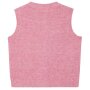 S.Oliver Strickweste im Loose Fit mit Knopfleiste - dark rose melange