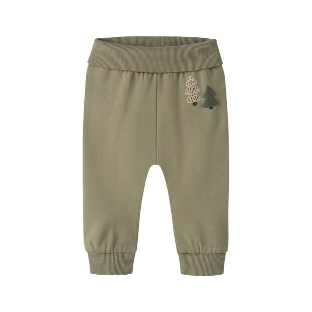 name it - Baby angeraute Hose mit Bund - grün Mermaid Trees