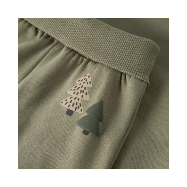 name it - Baby angeraute Hose mit Bund - grün Mermaid Trees