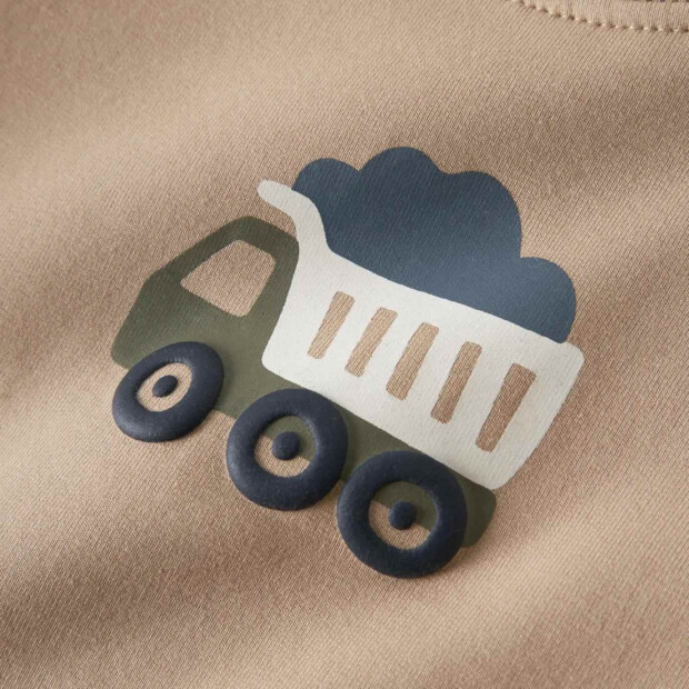 name it - Baby angerauter Sweat Pullover - Sesame Trucks