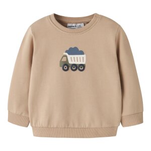 name it - Baby angerauter Sweat Pullover - Sesame Trucks