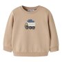 name it - Baby angerauter Sweat Pullover - Sesame Trucks