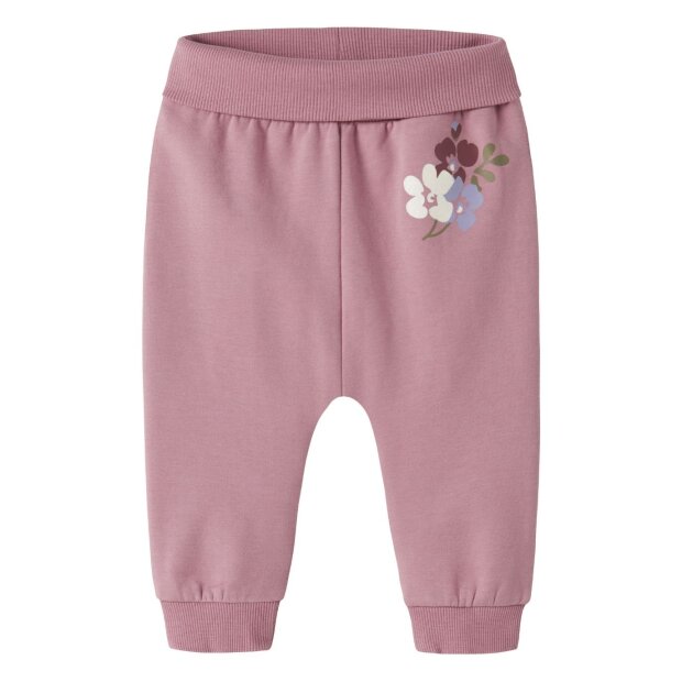 name it - Baby angeraute Hose mit Bund - Lilas Floral