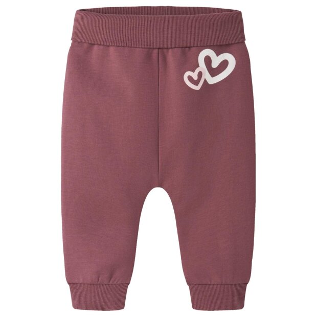 name it - Baby angeraute Hose mit Bund - Wild Ginger Herzchen