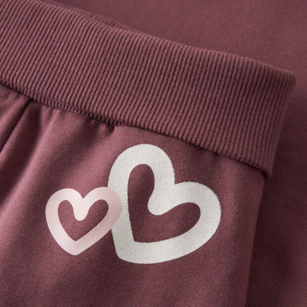 name it - Baby angeraute Hose mit Bund - Wild Ginger Herzchen