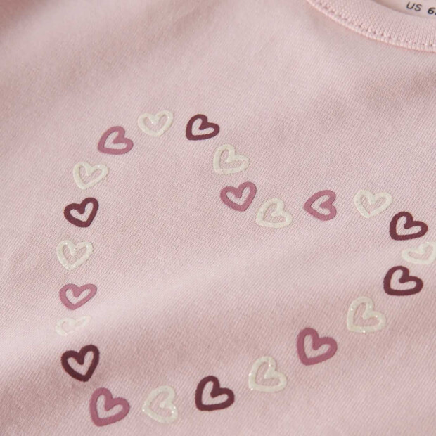 name it - Baby langarm Shirt - Lotus Hearts