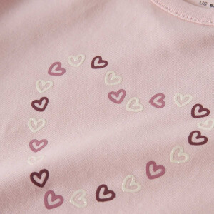 name it - Baby langarm Shirt - Lotus Hearts