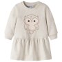 name it - Baby angerautes Kleid Eule - Peyote Melange