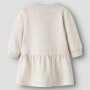name it - Baby angerautes Kleid Eule - Peyote Melange