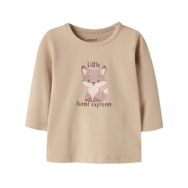 name it - Baby langarm Shirt - Fuchs Sesame