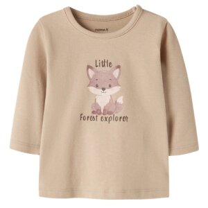 name it - Baby langarm Shirt - Fuchs Sesame