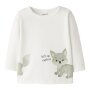 name it - Baby langarm Shirt - Fuchs Cloud Dancer