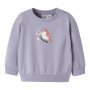 name it - Baby angerauter Pullover Heirloom Lilac Birds