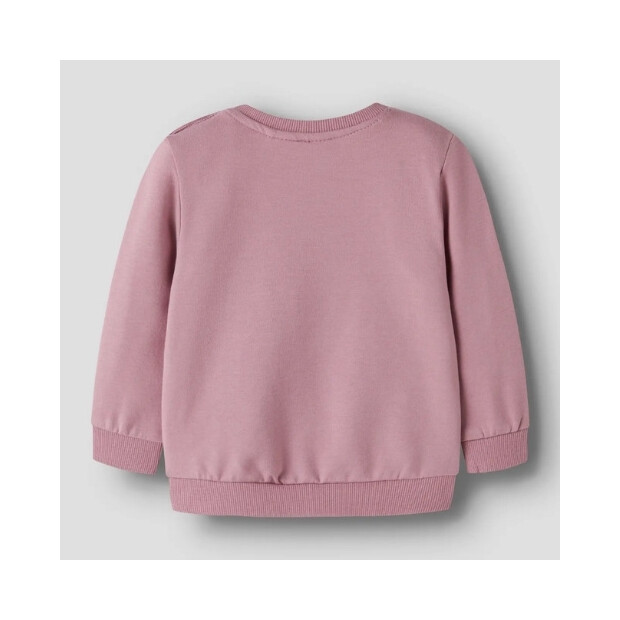 name it - Baby angerauter Pullover Lilas Floral