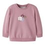 name it - Baby angerauter Pullover Lilas Floral
