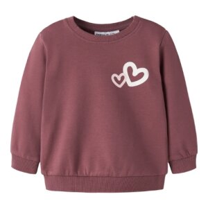 name it - Baby angerauter Pullover Wild Ginger Hearts