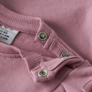 name it - Baby angerauter Pullover Eule Lilas