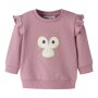 name it - Baby angerauter Pullover Eule Lilas