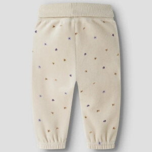 name it - Baby Velour Hose Blümchen Peyote
