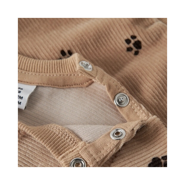 name it - Baby Velour Pullouver Tatzen Sesame
