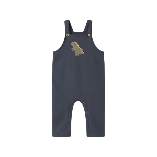 name it - Baby Latzhose angeraut - Dino Ombre Blue